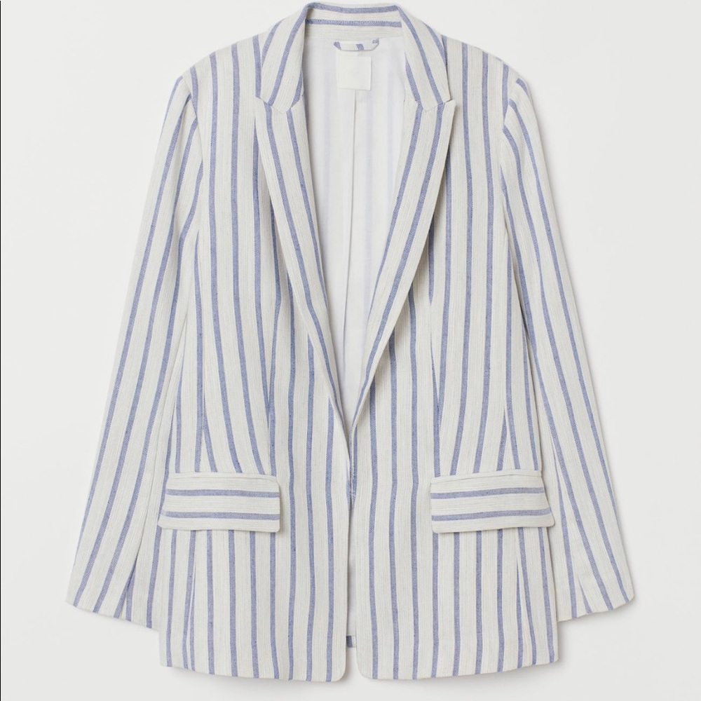 H&M white blazer